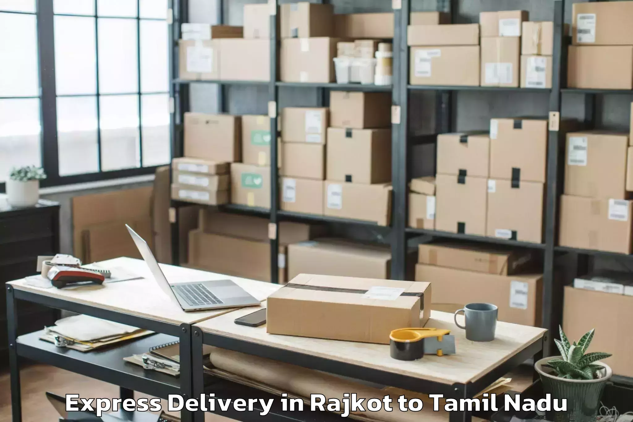 Hassle-Free Rajkot to Karunya Institute Of Technolog Express Delivery